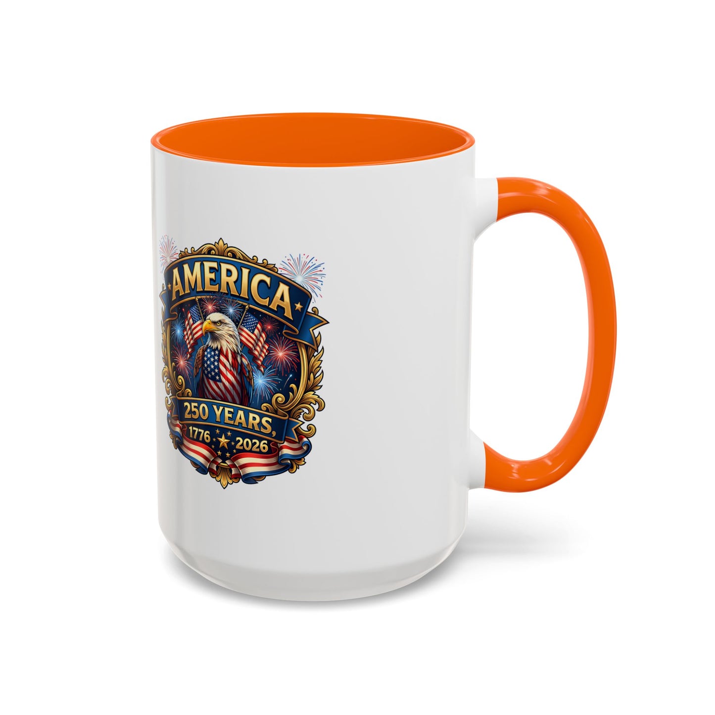 250th America Eagle Coffee Mug — Patriotic 1776–2026 Anniversary Accent Mug
