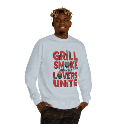 Grill, Smoke, and Meat Lovers Unite Sweatshirt