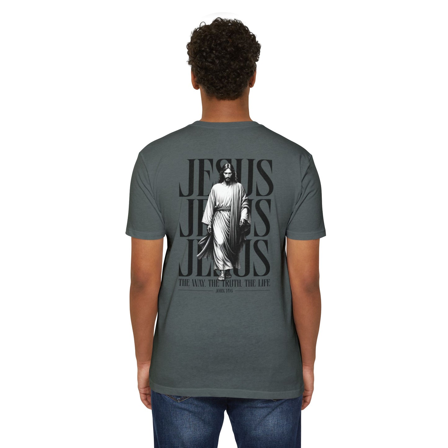 Jesus Graphic T‑Shirt — The Way The Truth The Life Faith Tee