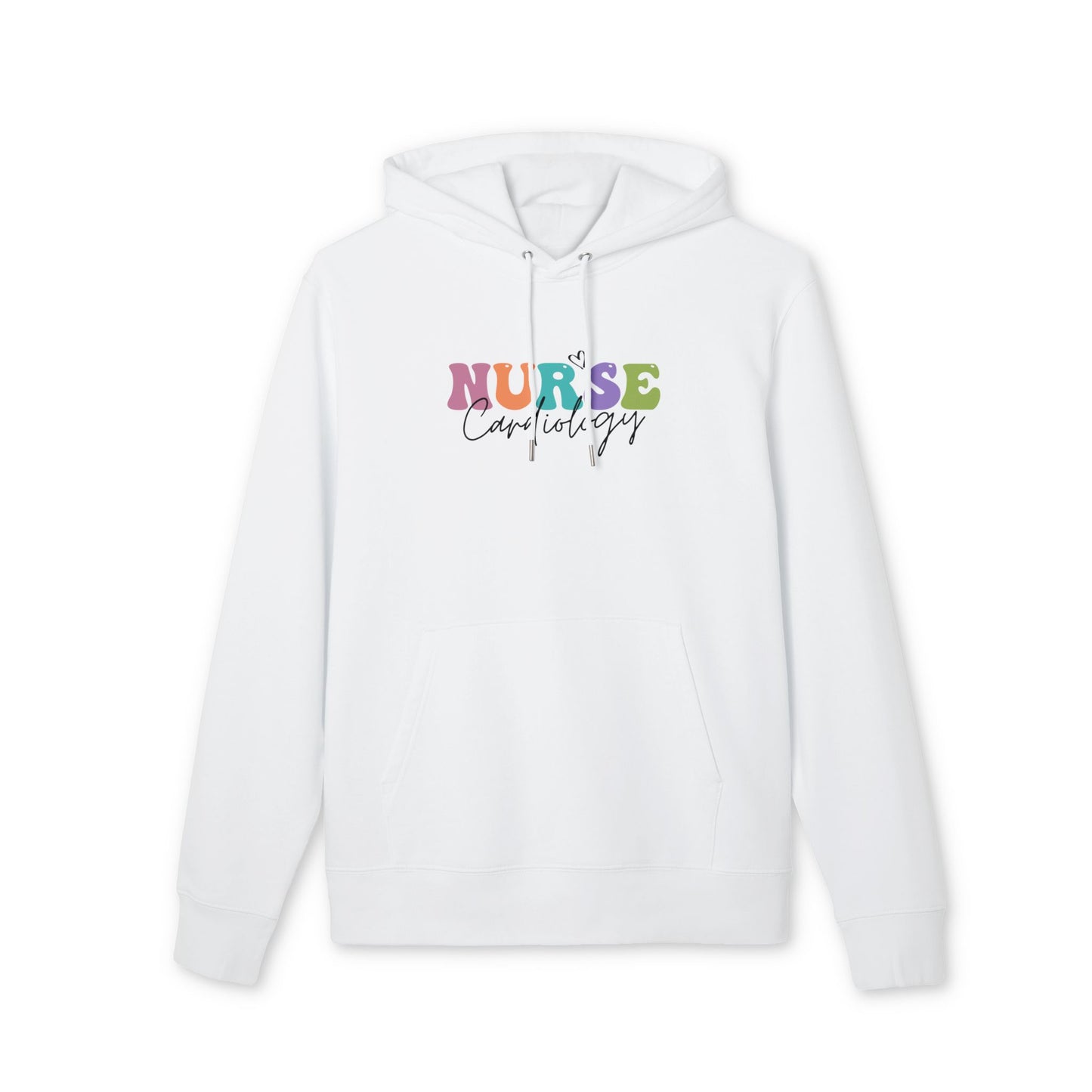 Nurse Cardiology Hoodie — Colorful Script Medical Nurse Pullover