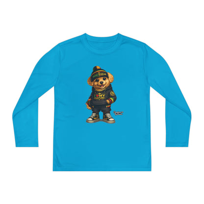 Youth Long Sleeve Tee — Streetwear Teddy Bear Graphic
