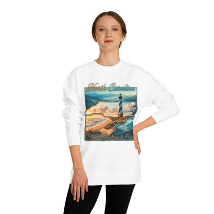 North Carolina Lighthouse Sweatshirt — From Mountains to Coast Scenic Crewneck