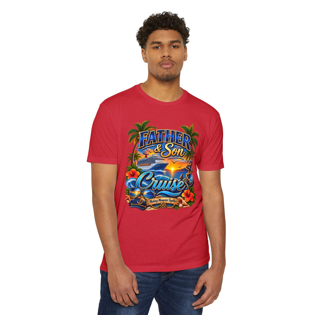 Father & Son Cruise T-Shirt — Tropical Cruise Vacation Gift