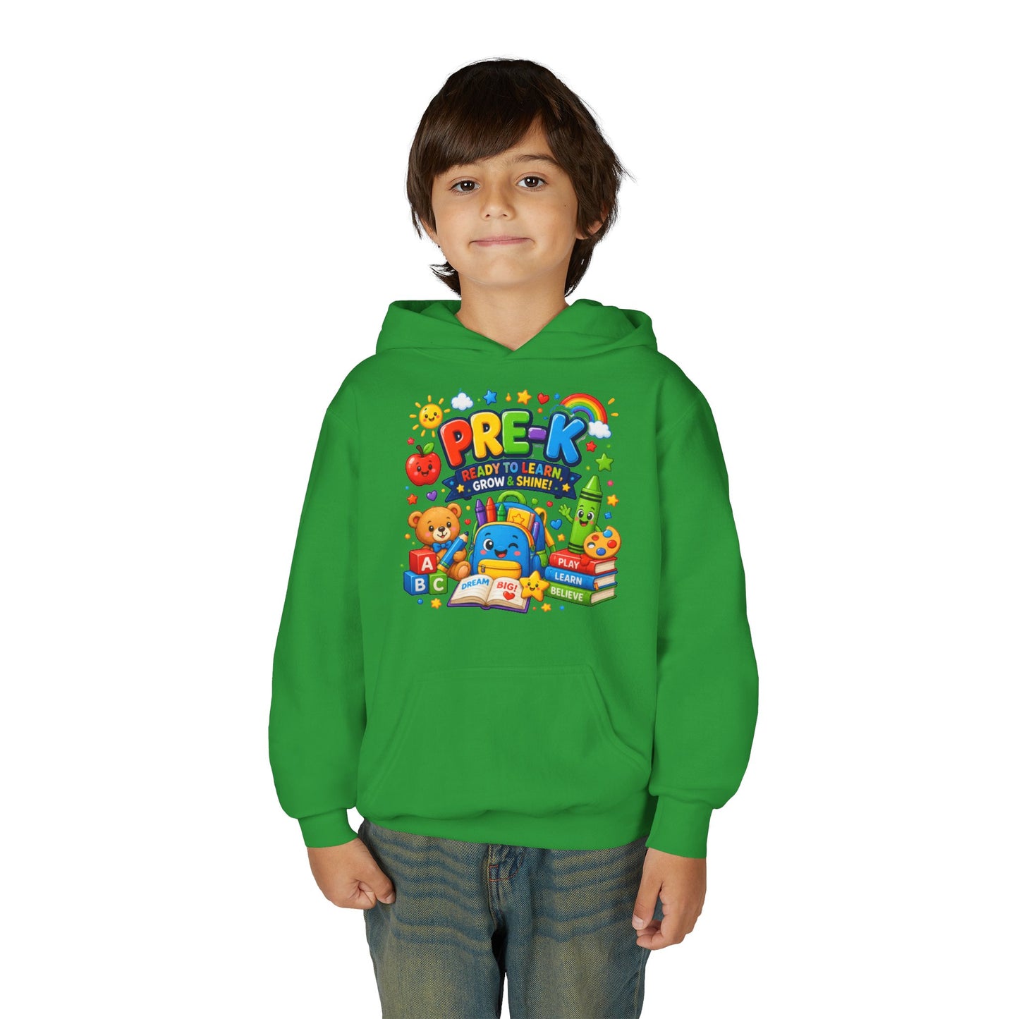 Pre-K Ready to Learn Youth Hoodie – Cute Back-to-School Preschool Sweatshirt