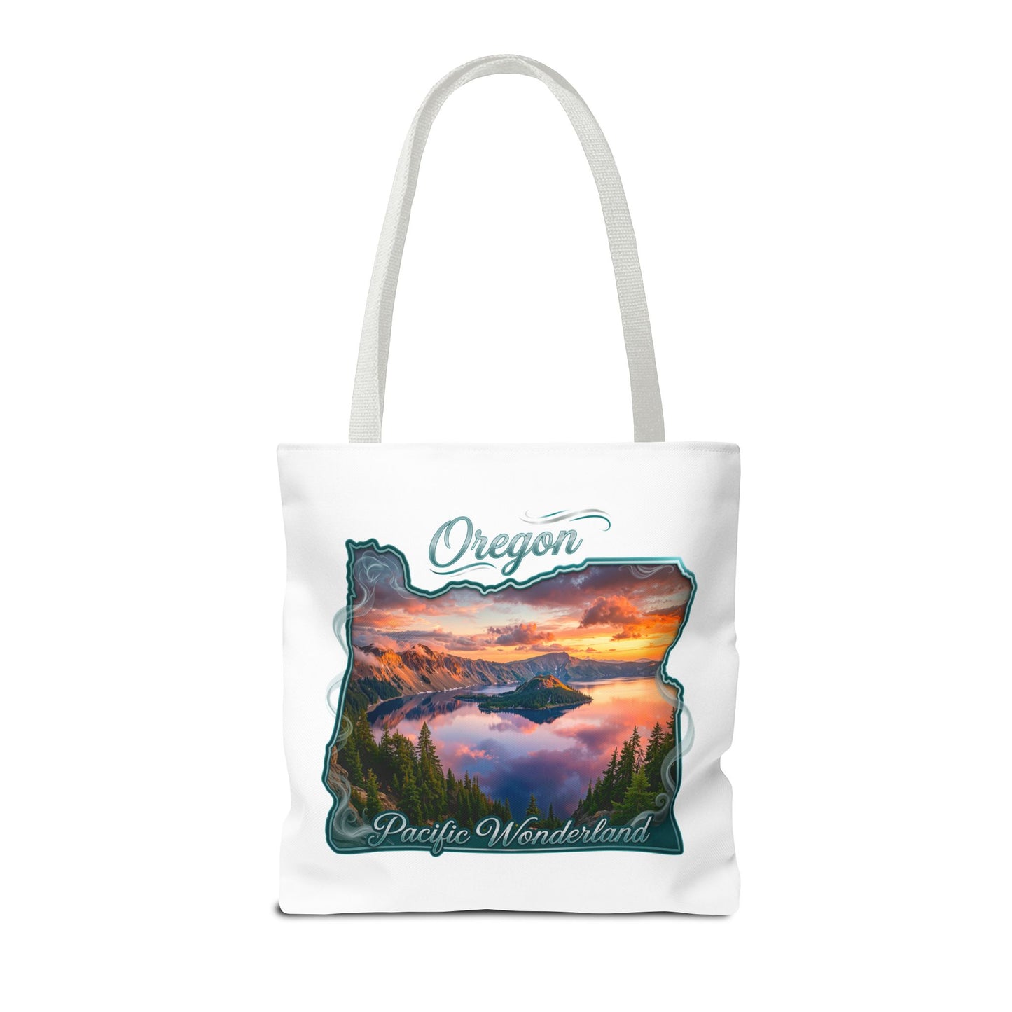 Oregon Scenic Tote Bag — 'Pacific Wonderland' Sunset Landscape Tote
