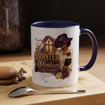 Anointed Woman Coffee Mug — Faithful, Called to Serve Accent Mug (11/15oz)