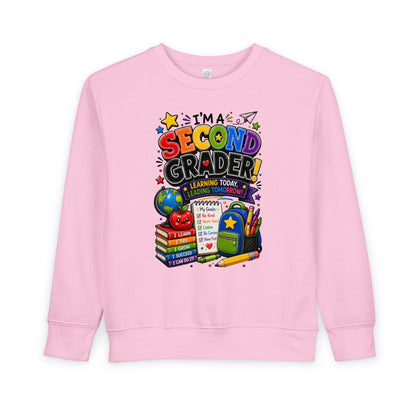 I'm a Second Grader Toddler Sweatshirt — Cute Back-to-School Kids Crewneck