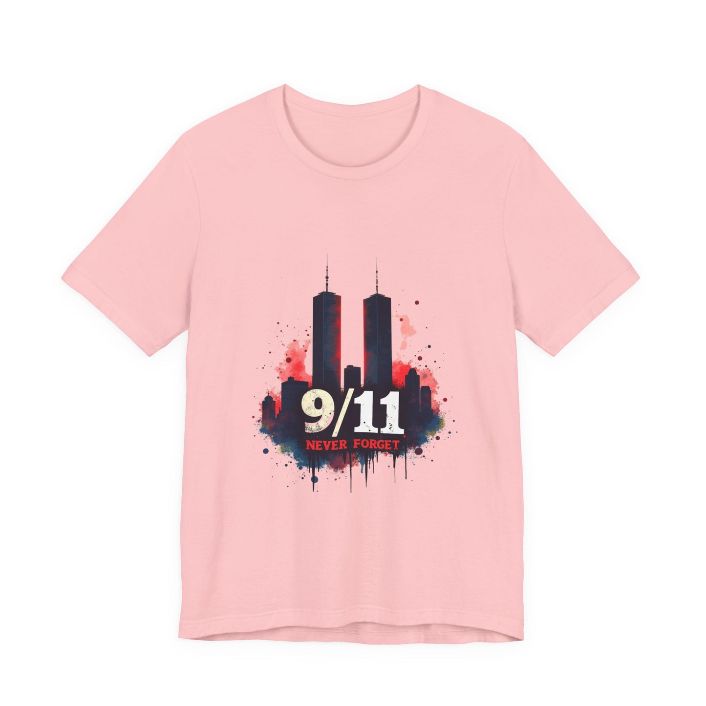 9/11 Never Forget T-Shirt – Memorial Twin Towers Tribute Tee