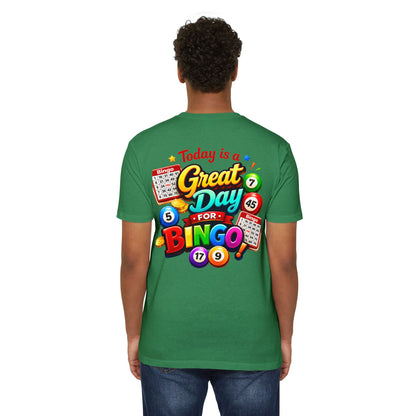Bingo T-Shirt — "Today Is a Great Day for Bingo" Retro Game Night Tee