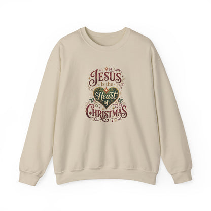 Jesus Is the Heart of Christmas  Sweatshirt