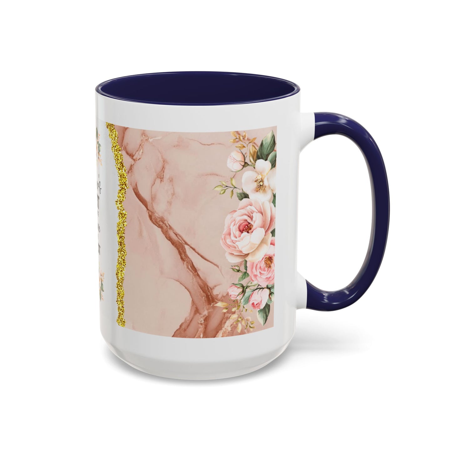 Mother's Heart Floral Accent Coffee Mug – “A Mother's Heart…Where Love Speaks the Loudest” (11/15oz)