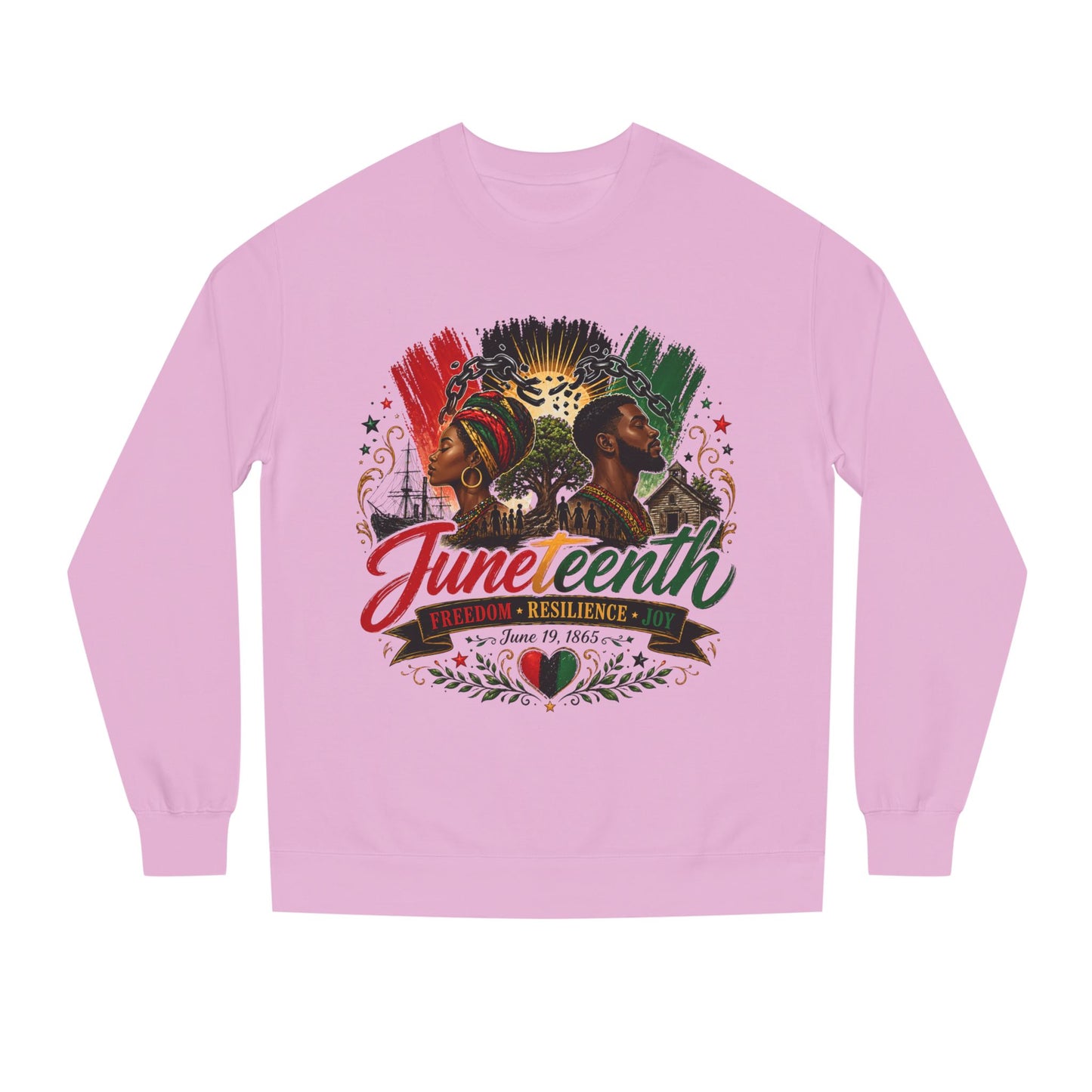 Juneteenth Celebration Sweatshirt — "Juneteenth: Resilience" African Heritage Crewneck