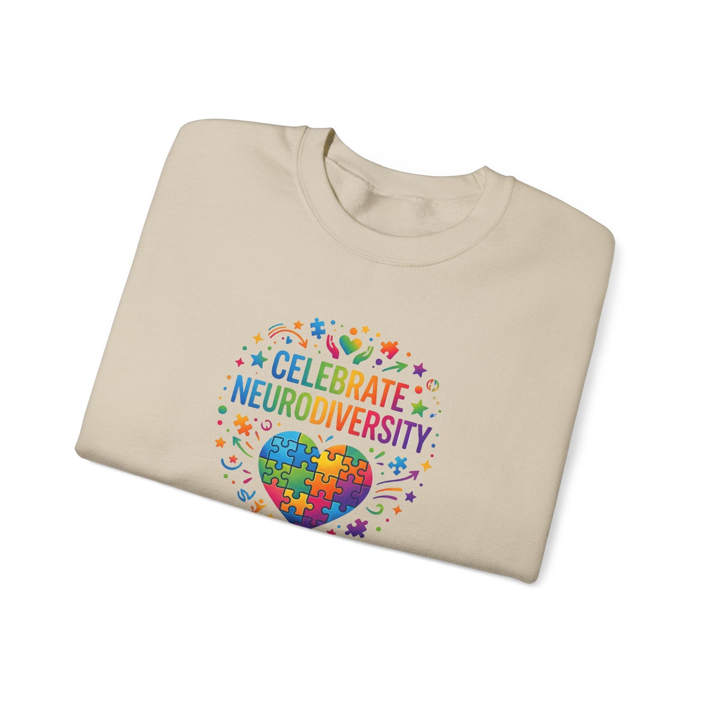 Celebrate Neurodiversity Crewneck Sweatshirt