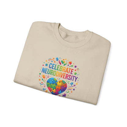 Celebrate Neurodiversity Crewneck Sweatshirt