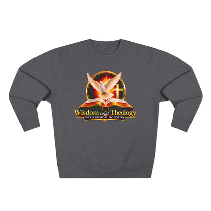 Wisdom & Theology Sweatshirt — Dove, Bible & Cross Christian Crewneck