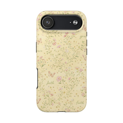 Soft Faith, Gentle Grace Phone Case | Christian floral iPhone Case