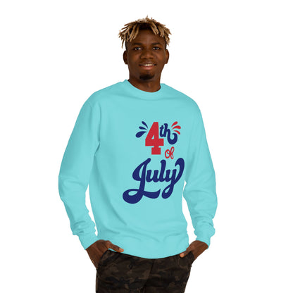 4th of July Crewneck Sweatshirt — Patriotic Independence Day Pullover