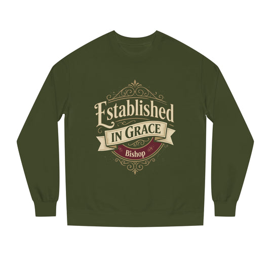 Established in Grace Sweatshirt — 'Established in Grace' Vintage Faith Crewneck