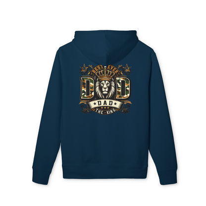 Dad The King Lion Hoodie — Father's Day Vintage Crest Sweatshirt