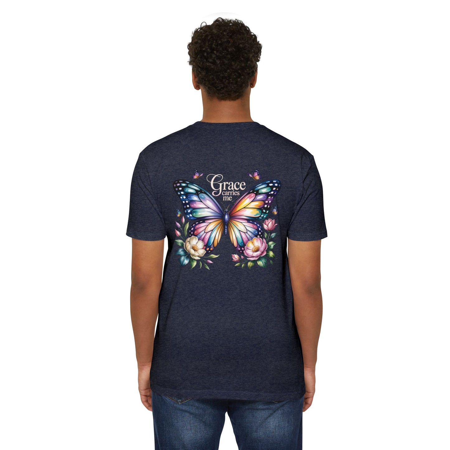Grace Carries Me Butterfly T-Shirt