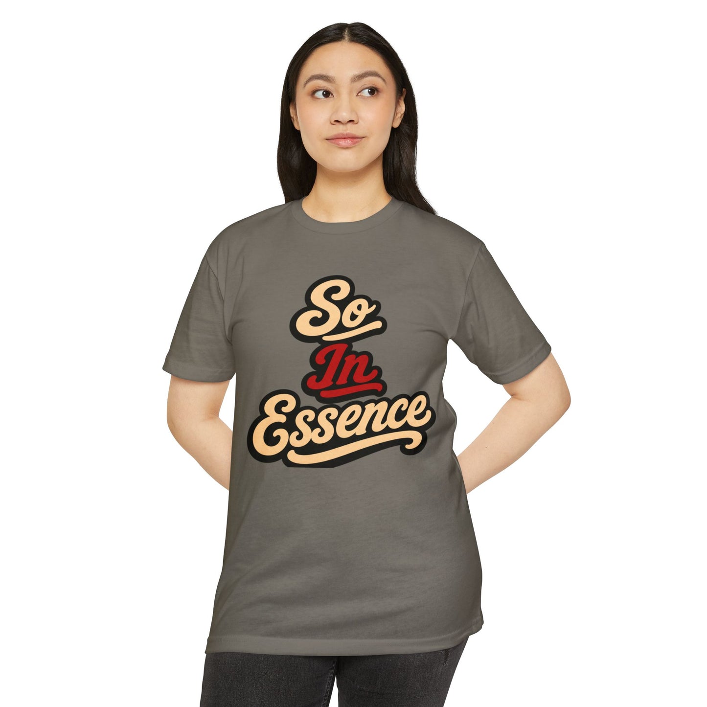 So In Essence T-Shirt — Retro Script Graphic Tee