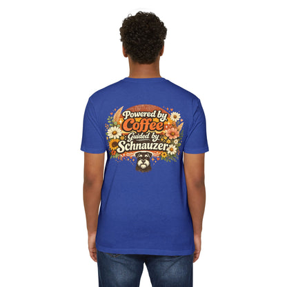 Powered by Coffee Guided by Schnauzer T-Shirt
