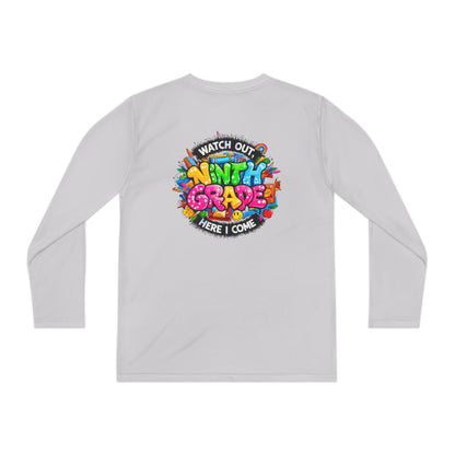 Ninth Grade Crewneck Long Sleeve — "Watch Out Ninth Grade Here I Come" Back-to-School Tee