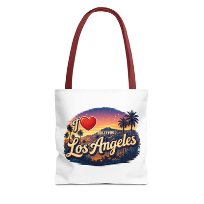 I  Los Angeles Tote Bag – Retro Sunset Hollywood Palm Tree Beach Souvenir