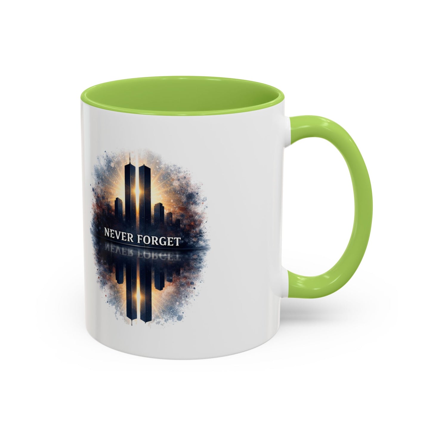 Never Forget 9/11 Memorial Accent Coffee Mug (11/15oz)