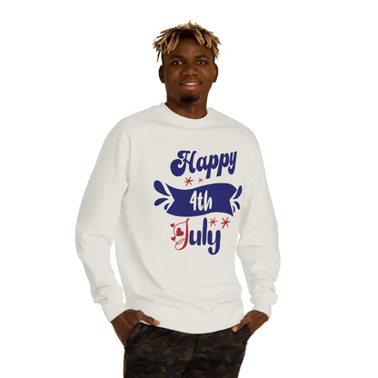 Happy 4th of July Sweatshirt — Patriotic Independence Day Crewneck
