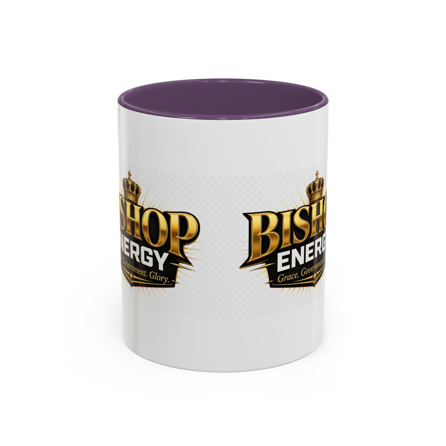 Bishop Energy Coffee Mug — Gold Crown Logo Accent Ceramic Mug (11/15oz)