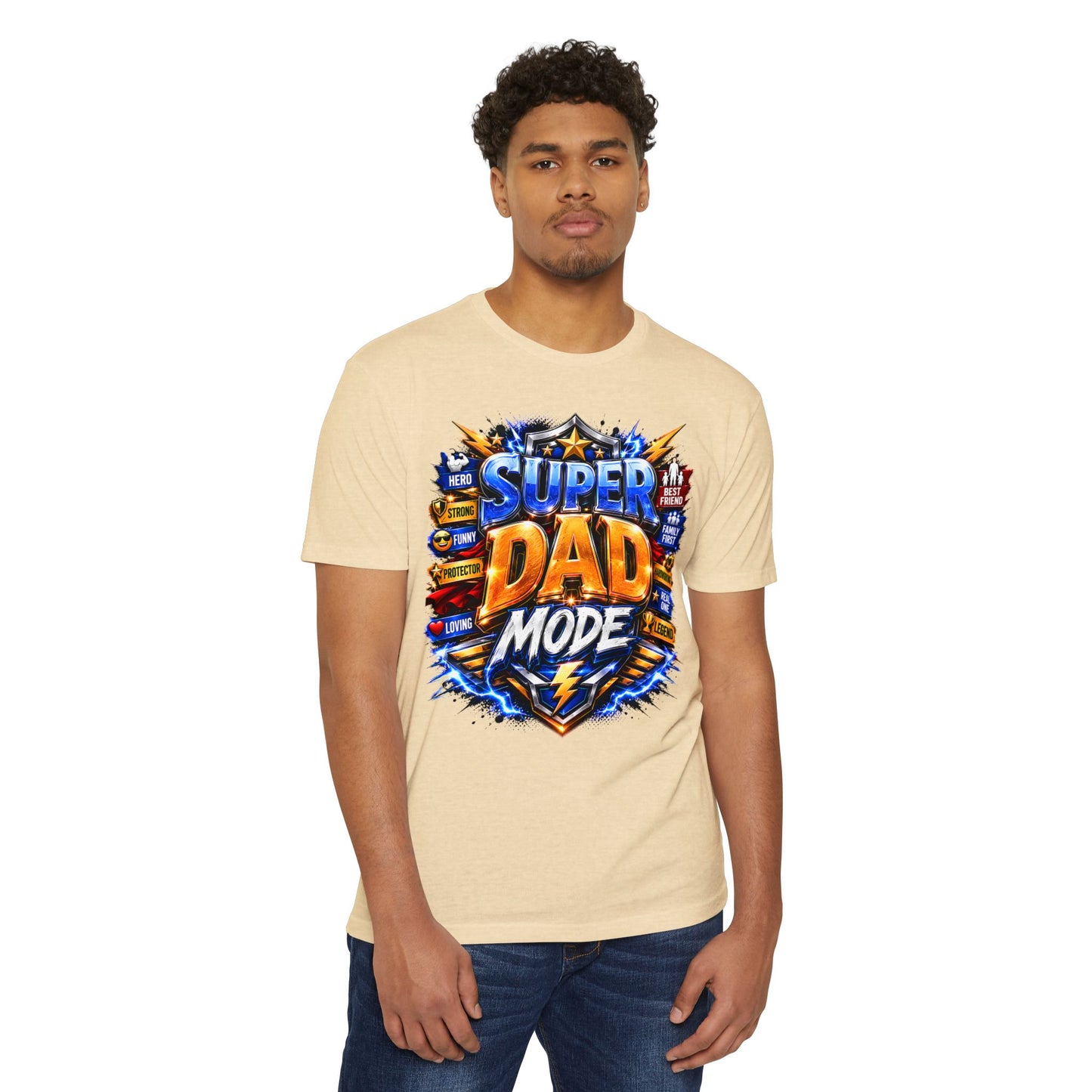 Super Dad Mode T-Shirt — Bold Father’s Day Graphic Tee