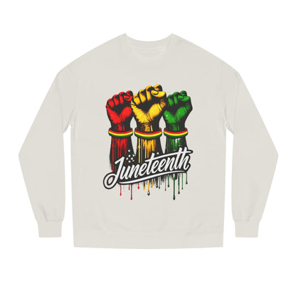 Juneteenth Fist Sweatshirt – Black Power Red Yellow Green Pride Crewneck