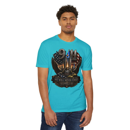 9/11 Memorial T-Shirt — "We Will Never Forget" Tribute Tee