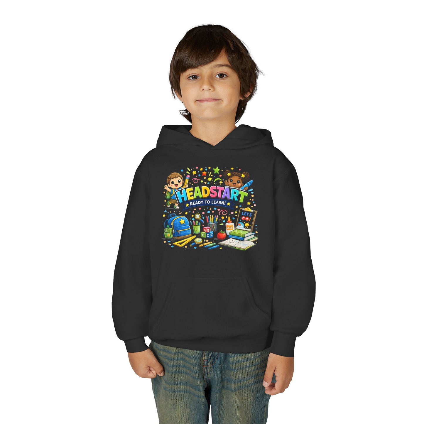 Head Start Kids Hoodie – 'Ready to Learn' Back-to-School Youth Sweatshirt