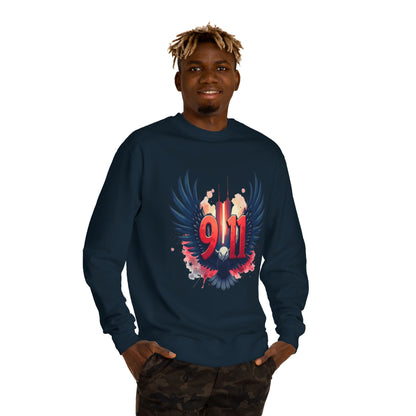 9/11 Memorial Sweatshirt – Eagle Wings Tribute Crewneck