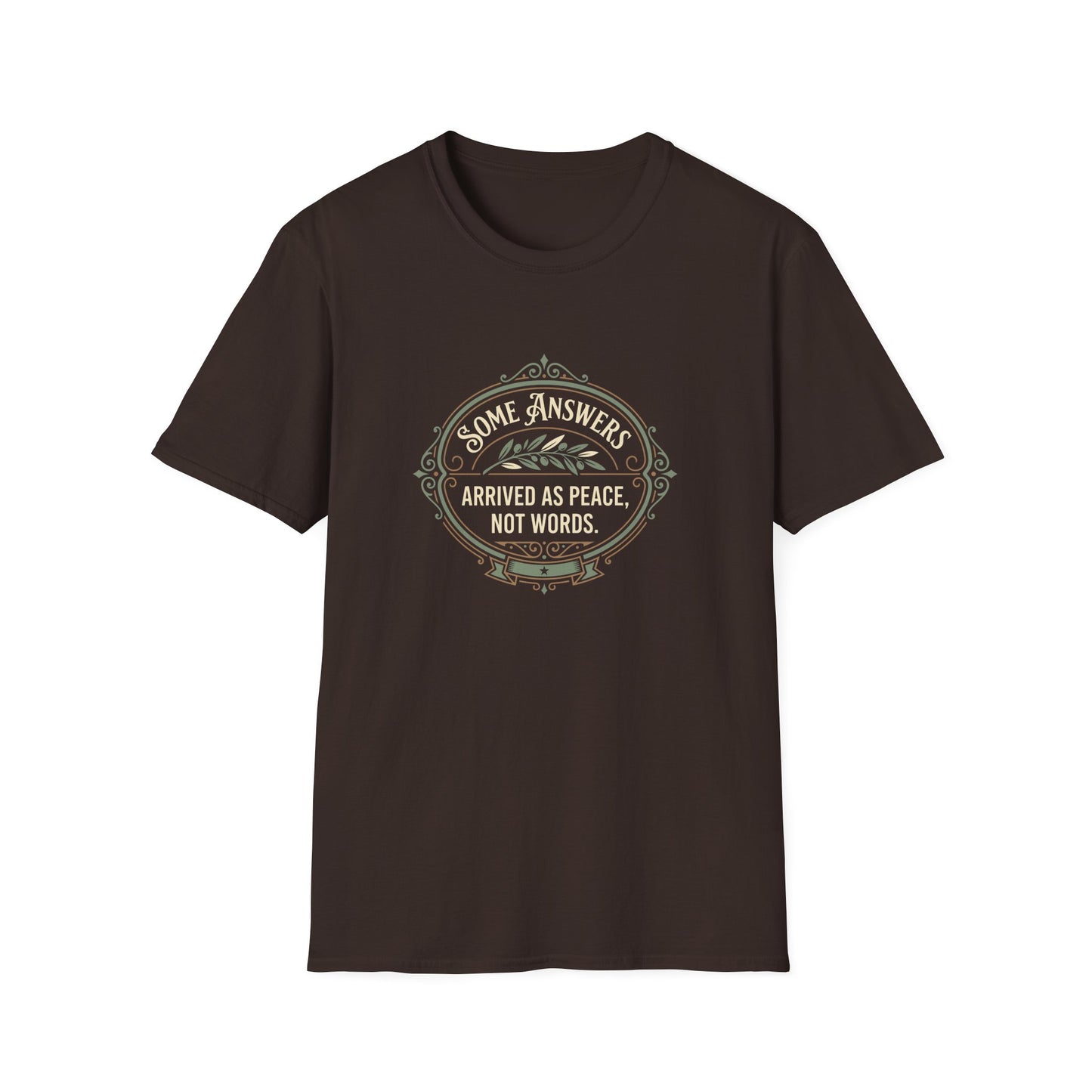 Some Answers Arrived as Peace, Not Words. T-Shirt