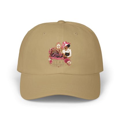 Vintage Floral 'Mom' Dad Cap – Retro Mom & Roses Embroidered Baseball Hat