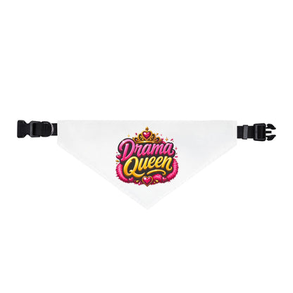 Clip-on Pet Bandana — "Drama Queen" Sparkle Dog/Cat Accessory