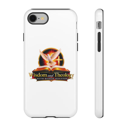Wisdom and Theology Phone Case — Christian Dove & Cross Protective Tough Case