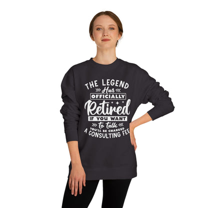 Retired Legend Sweatshirt — "The Legend Has Officially Retired" Retirement Gift