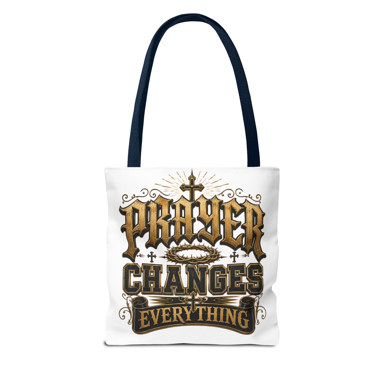 Prayer Changes Everything Tote Bag - Inspirational Christian Canvas Tote
