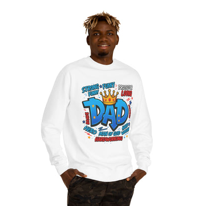 Dad Crown Graphic Sweatshirt – Funny & Loving Father Tribute