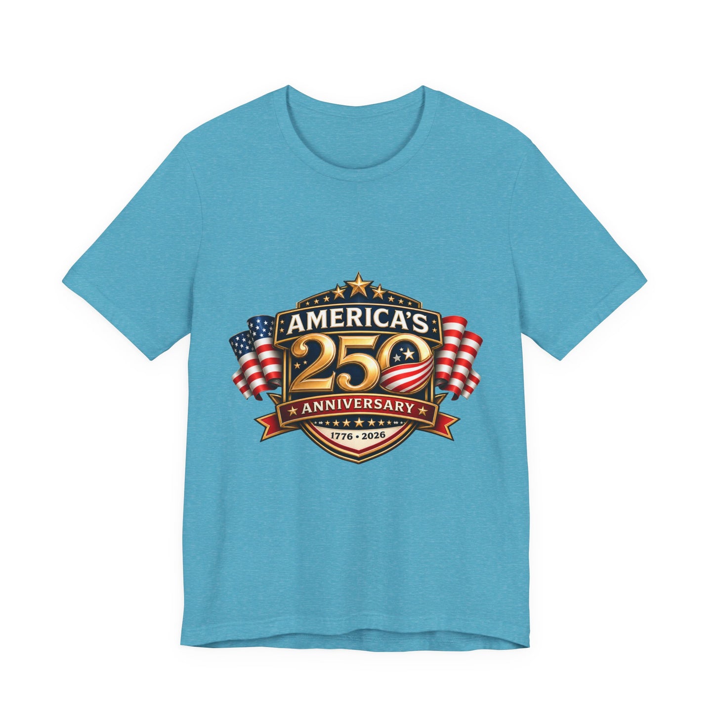 America's 250th Anniversary T-Shirt – 1776–2026 Patriotic USA Flag Tee