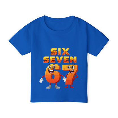 Six Seven 67 Toddler T-Shirt — Cute Number Cartoon Tee for Kids