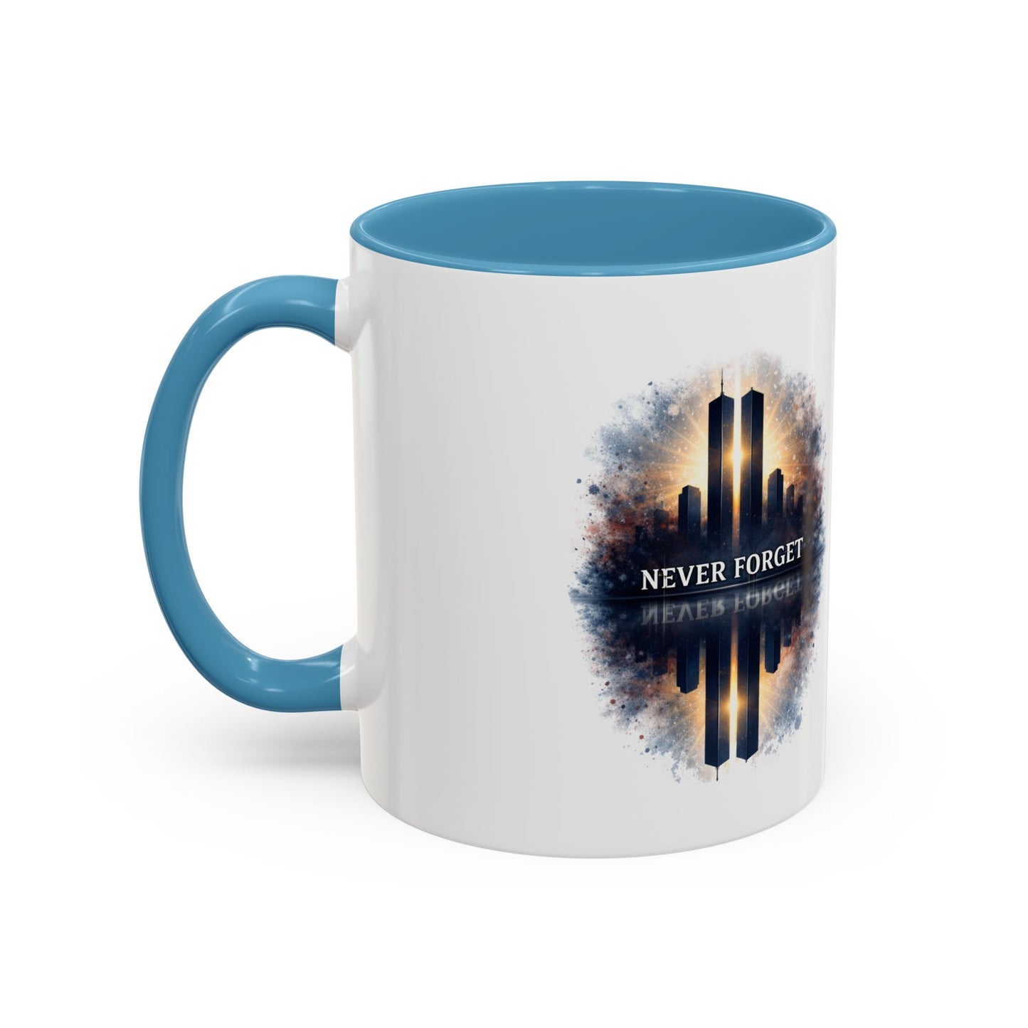 Never Forget 9/11 Memorial Accent Coffee Mug (11/15oz)