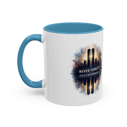 Never Forget 9/11 Memorial Accent Coffee Mug (11/15oz)
