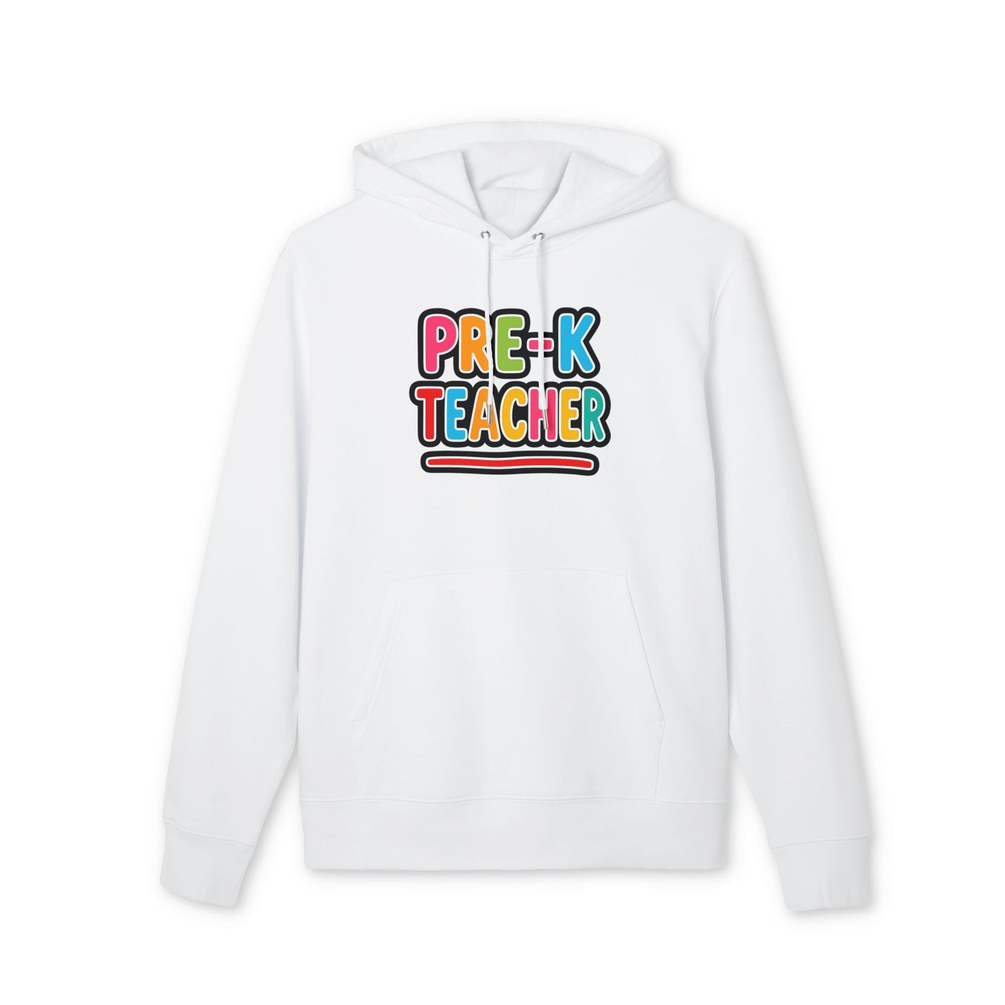 Pre-K Teacher Hoodie — Colorful Backprint Teacher Appreciation Gift