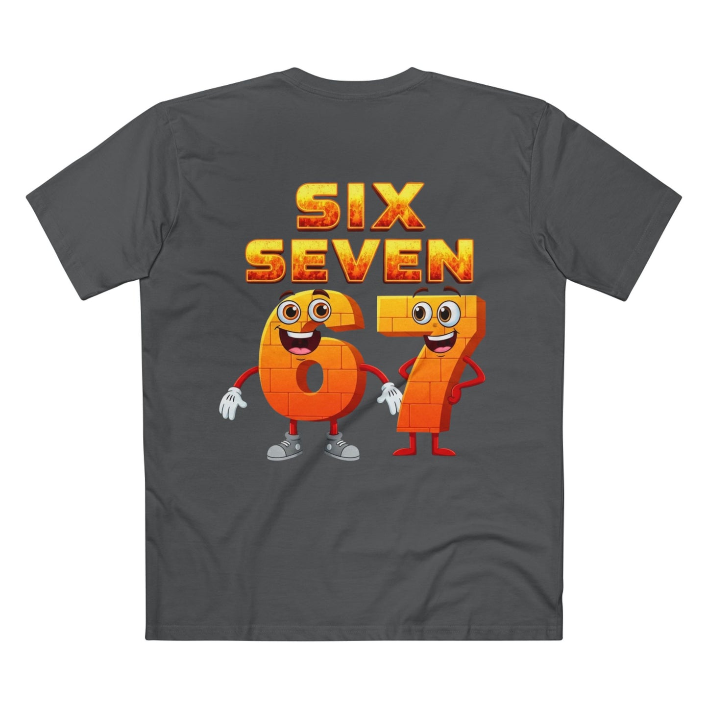 Six Seven 67 Cartoon Tee – Funny Number Graphic T-Shirt