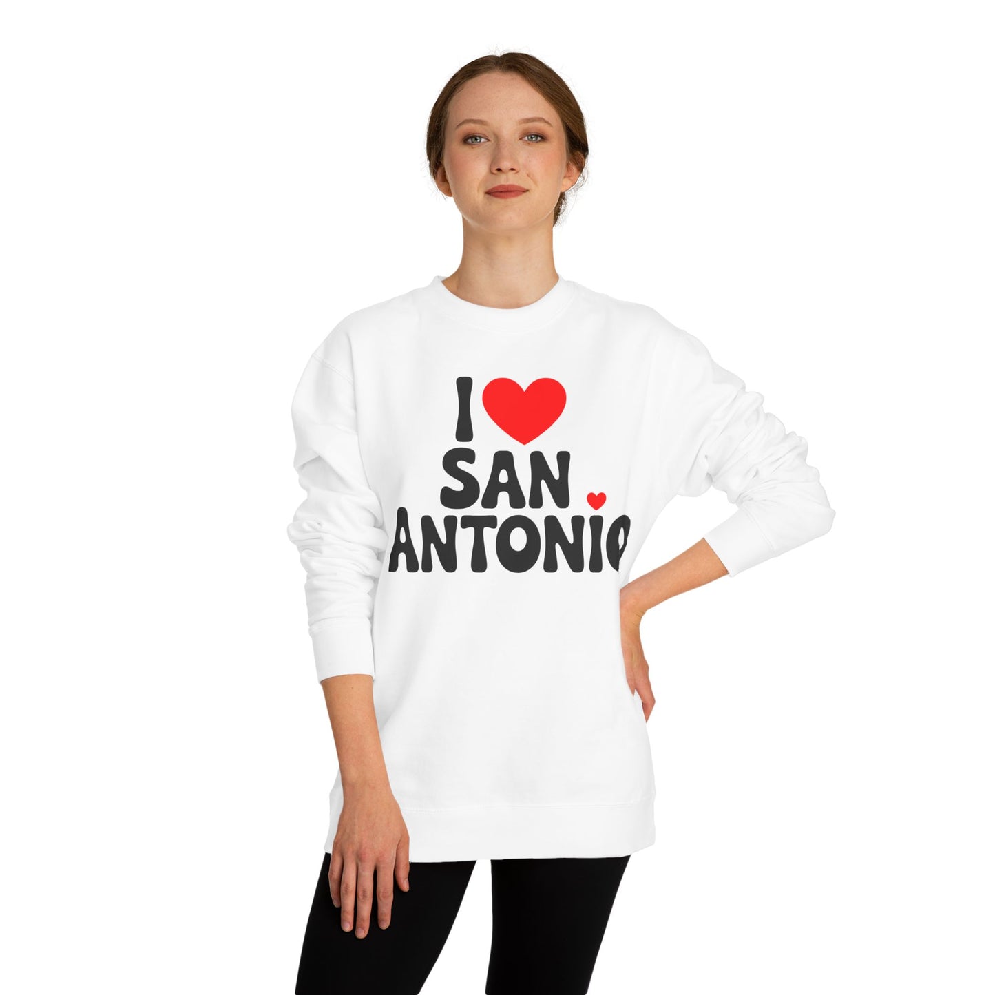 I Heart San Antonio Sweatshirt — Cute City Pride Crewneck